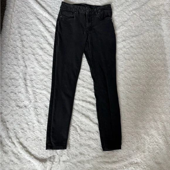 Adrienne Vittadini Black Skinny Jeans High-Rise Modern Fit - Picture 2 of 4